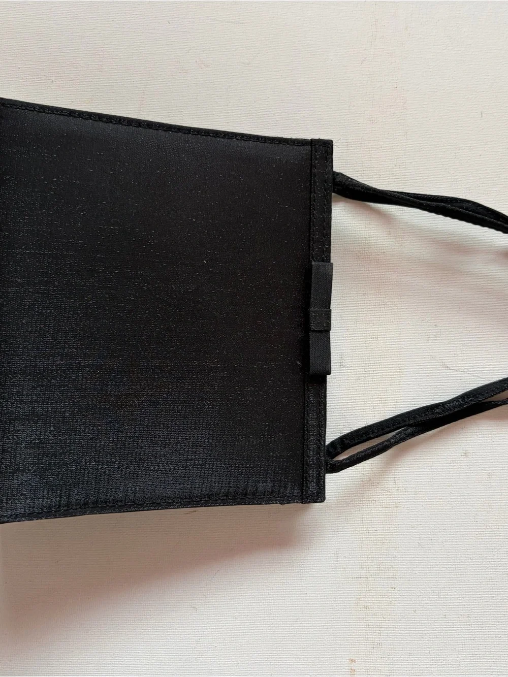 Avon Black Satin Clutch Mini Bag